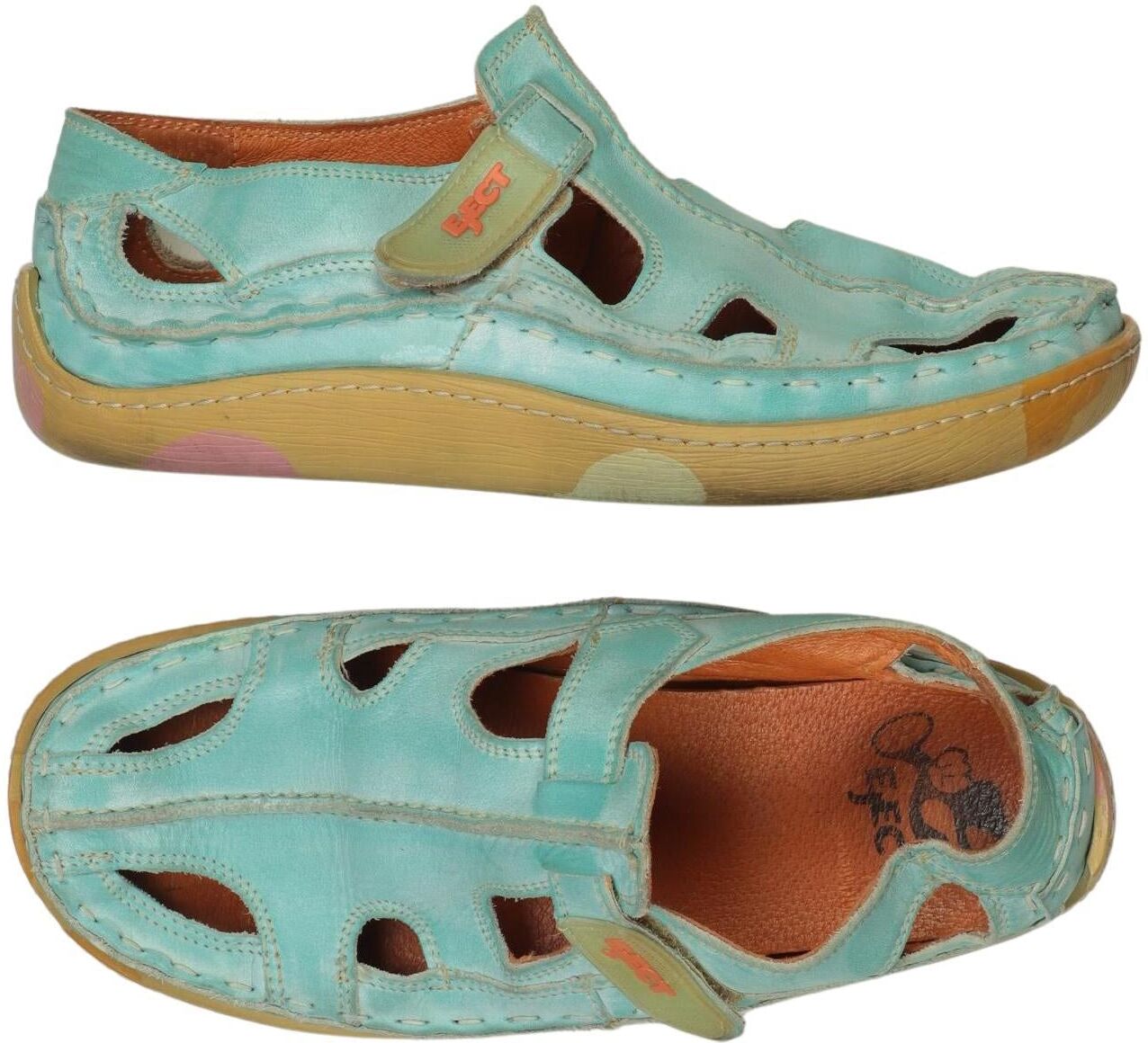 Eject Damen Sandalen, Türkis, Gr. EU 38, Leder - Second Hand