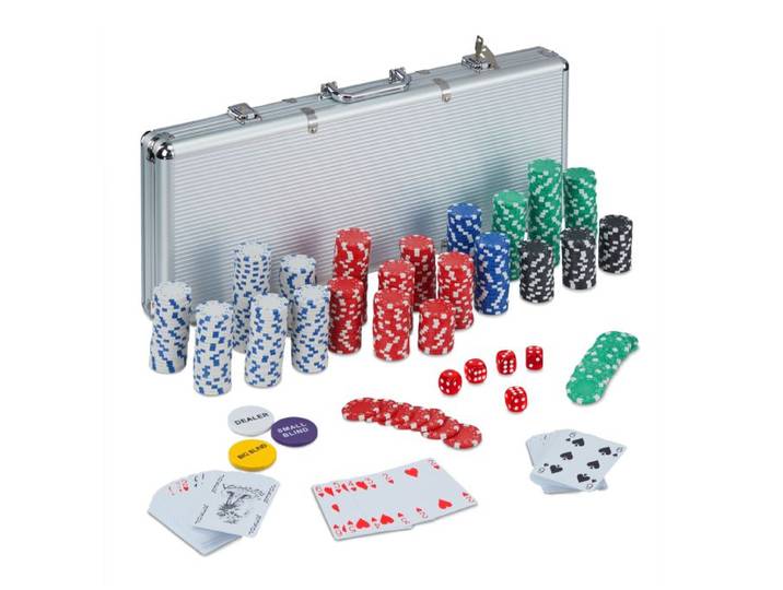 Relaxdays Coffret de poker avec 500 jetons