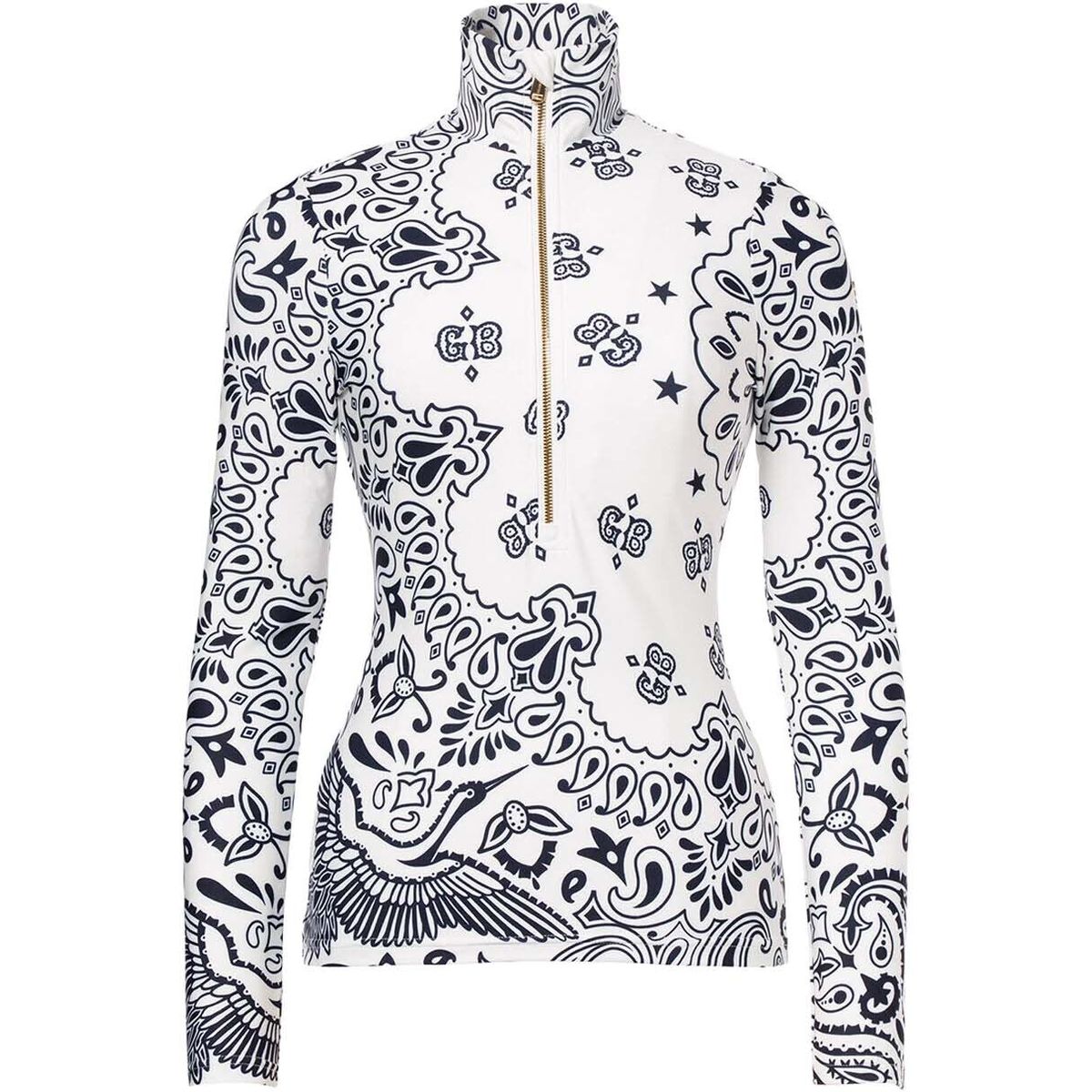 Goldbergh Toriko Ski Pully bandana paisley white (0051) L GB32320264-0051-L
