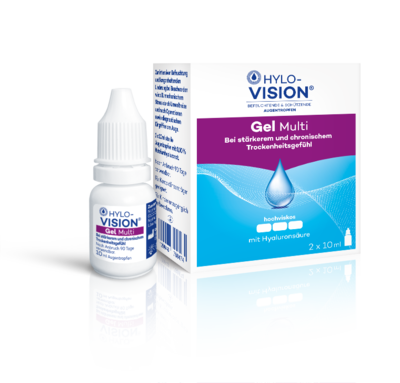 OmniVision GmbH HYLO-VISION Gel multi Augentropfen 2x10 ml 2X10 ml 10091009