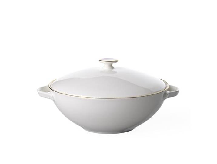 Villeroy & Boch Signature Anmut Gold Terrine, 2,2 l, weiß/gold