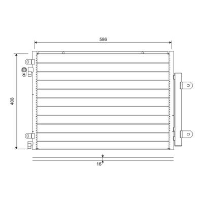 VALEO Kondensator, Klimaanlage 822715 für Suzuki