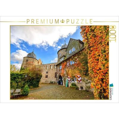 CALVENDO Puzzle Dornröschenschloss Sababurg, Hessen, Deutschland | 1000 Teile Lege-Größe 64x48cm Foto-Puzzle für glückliche Stunden