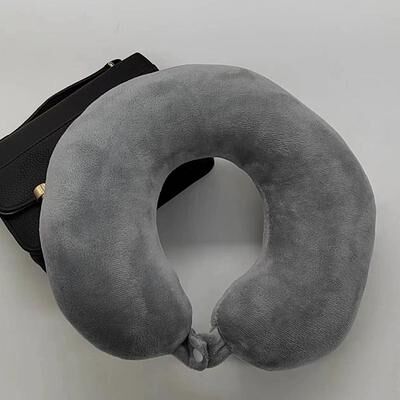 Inspire Daily Merch Portable U Shaped Neck Pillow For Cervical Support Travel Pillow For Sleeping And Car Rides Massage Pillow gray