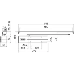 Assa Abloy, Türöffner + Türschliesser, Türschliesser Set DC500 (Indoor)