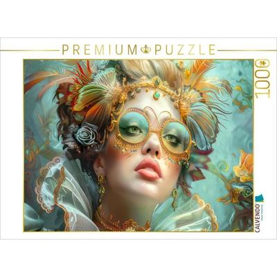 CALVENDO Puzzle Venezianische Porträts von Frauen | 1000 Teile Lege-Größe 64x48cm Foto-Puzzle für glückliche Stunden