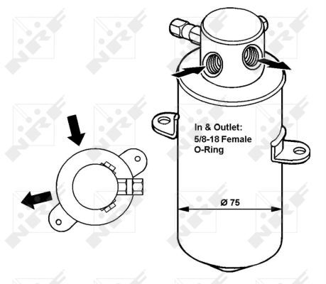 Nrf Trockner, Klimaanlage Easy Fit 33165 Für Mercedes