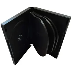 MediaRange DVD CD Box Hüllen 8er, schwarz, 50 Stück