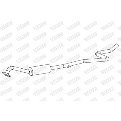 Walker Mittelschalldämpfer [Hersteller-Nr. 24288] für Ford