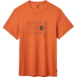 Rab, Herren, Funktionsshirt, Crimp Repeat Tee (XL), Orange, XL