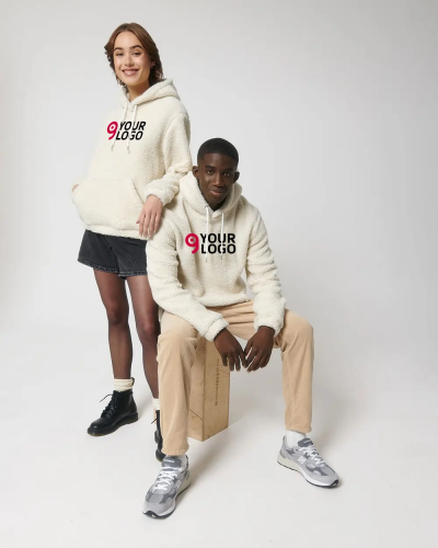 Felpa unisex Sherpa con cappuccio personalizzabile Personalizzate o neutre Stanley & Stella