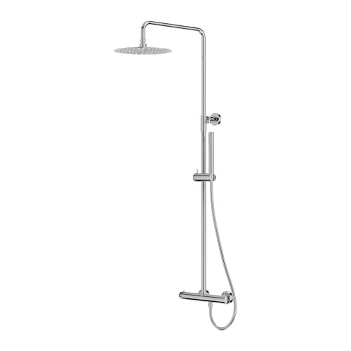 Lavita Orion Thermostatische doucheset - Chroom - Complete opbouw-doucheset met regendouche en handdouche