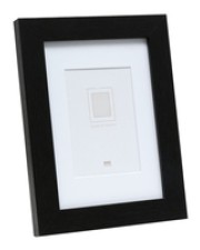 Deknudt S66KF2 P1 Glas MDF-Platten Holz Schwarz Einzelbilderrahmen Tisch Wand 30 x 45 cm Rechteckig Bürokleinmaterial (S66KF2 P1 30X45)