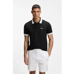 BOSS für Herren. 50559369 Polo Mitglied schwarz (S), Lässig, Baumwolle, Kurzarm