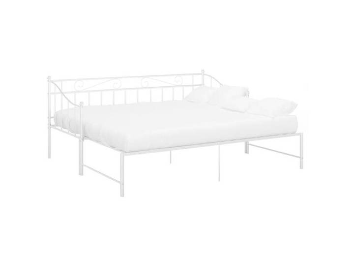 Cadre de canapé-lit extensible - JILL - Blanc - Métal enduit de poudre - 206 5x185x89 5 cm étendu