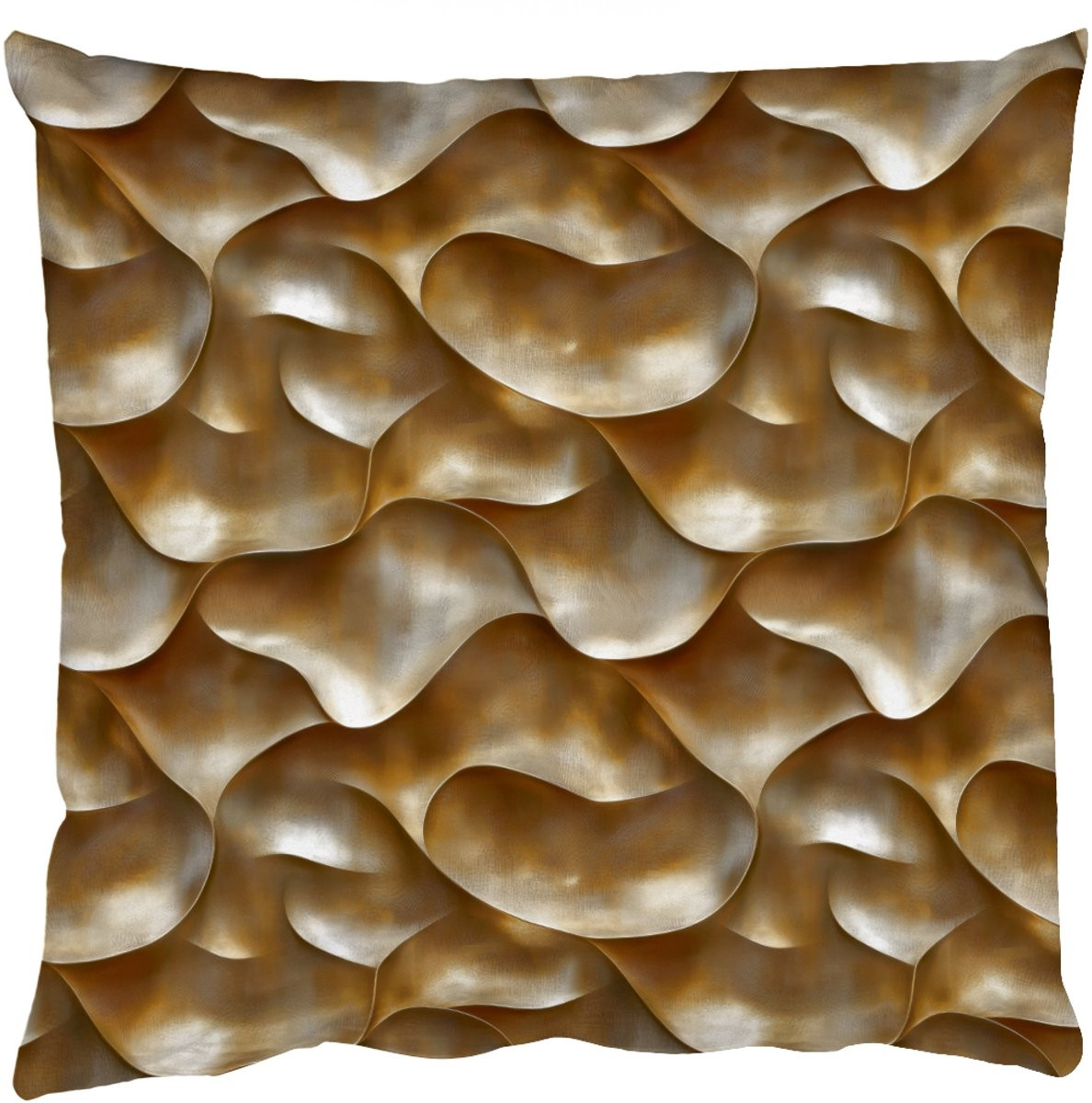 PillowMonkey Sierenkussen Abstract Antiek Goud 60x60 cm