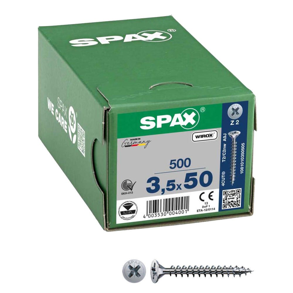 SPAX® Universalschrauben Z2 3,5x50 500 St. 1081010350505