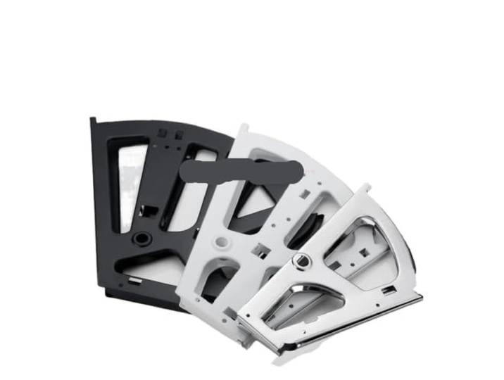2 Stück Faltbares Regalscharnier Aus Edelstahl Schuhe Schubladenschrank Rack Metallzubehör 3-lagige Beschlagteile(2 Layer Silver)