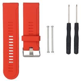 Everyday Crate Garmin Fenix 3 HR Silicone Watch Band Soft Adjustable Replacement Strap red
