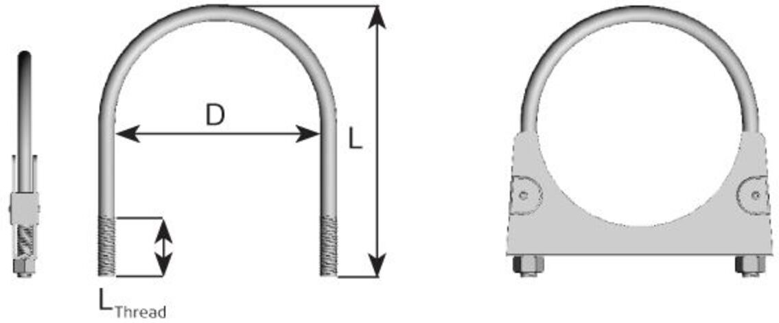 Klemmstück, Abgasanlage DINEX 90032