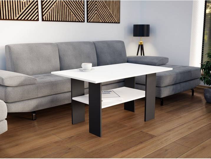 MIRJAN24 Couchtisch Toniro, Praktisch Kaffeetisch, Tee Tisch mit Ablagefach, Wohnzimmertisch