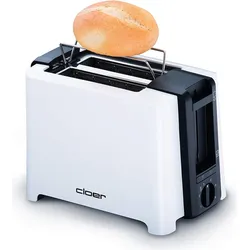 Cloer 3531, Toaster, Weiss, Schwarz
