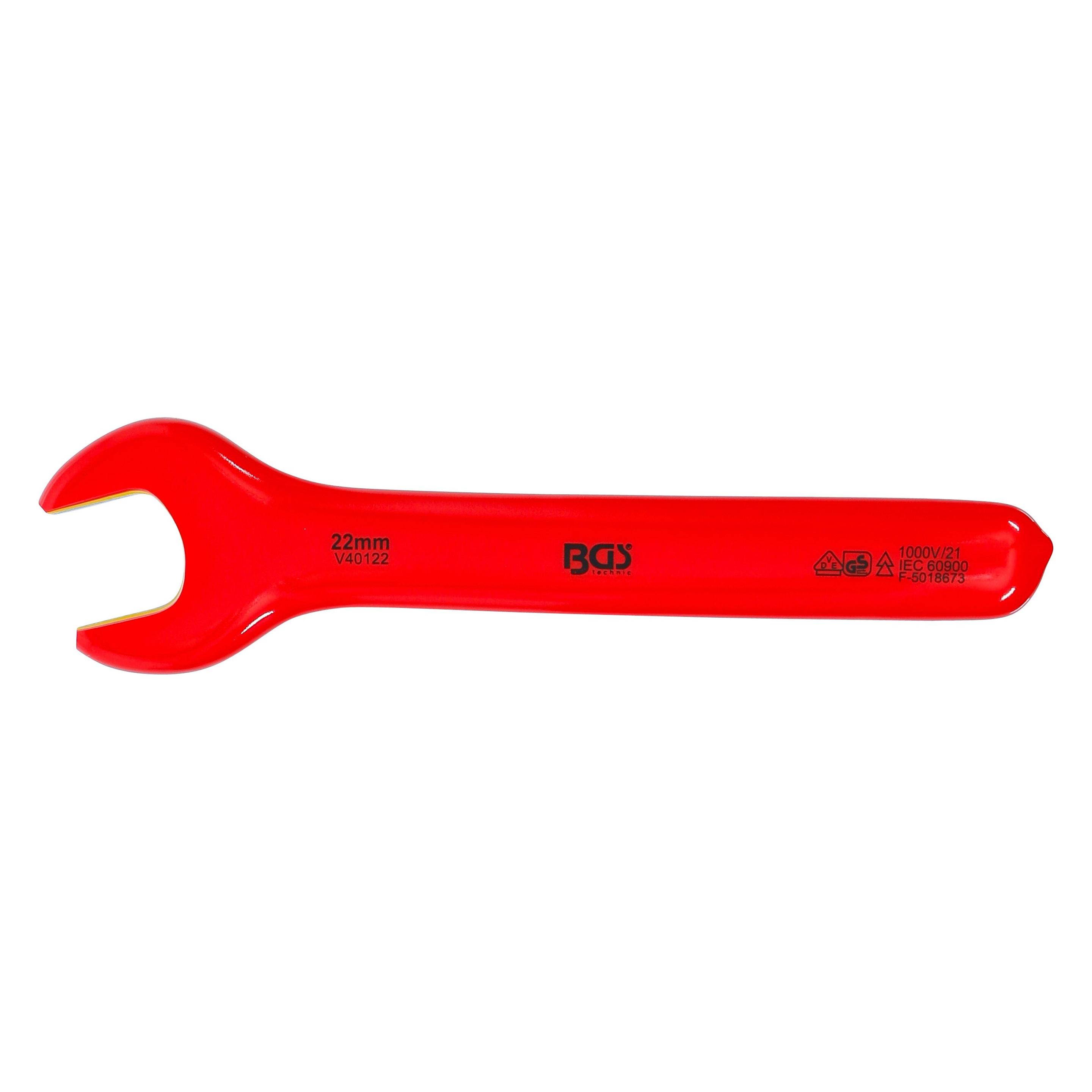 BGS VDE-Einmaulschlüssel SW 22 mm (22 mm) (71072)