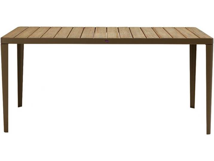 Tisch Laren Ethimo Gestell Metall kaffeebraun, Designer Ethimo Design Studio, 160x74.5x90 cm