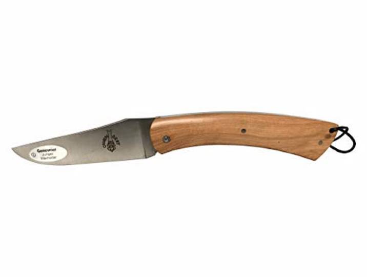 Sauveterre Le Camembert Taschenmesser - Griff 11 cm Wacholder plein manche - Klinge matt - Messer Frankreich