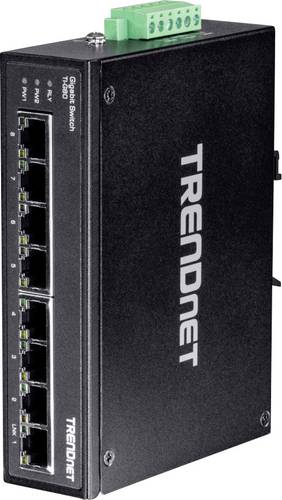 TRENDnet TI-G80 - Switch - unmanaged - 8 x 100/1000/10000 - an DIN-Schiene monti