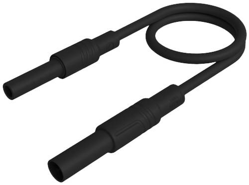 Hirschmann Test & Measurement MAL S GG-B 25/2,5sw Sicherheits-Messleitung 4mm Sicherheits-Stecker 4mm Sicherheits-Buchse 25cm