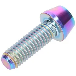 Titanschraube M6x18 konisch oil slick