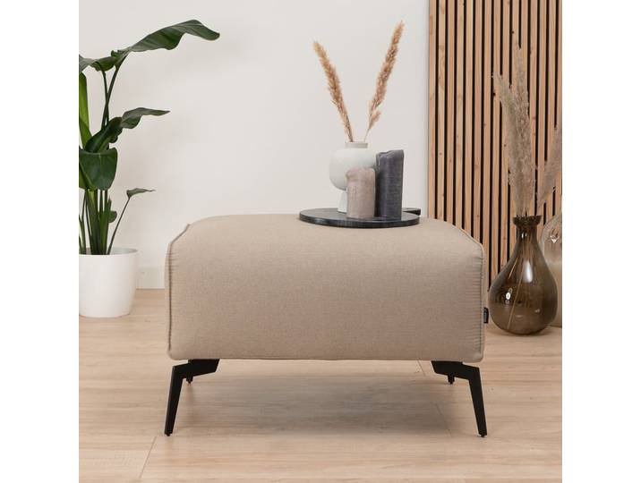 Bronx71 Stoff Hocker Vegas rechteckig taupe