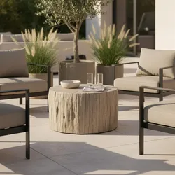 Loungetisch Daintree Faserbeton Rotbraun