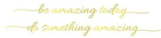 Uplifted Finds """Vogue Affirmation"" Mirror Decal   Minimalist Motivational Vinyl   Executive Vanity & Studio Sanctuary Decor qt14139 Gold 56 Cm"