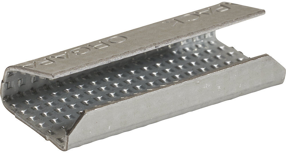 kaiserkraft Verschlussklammern für PP- und PET-Band, VE 1000 Stk, für Bandbreite 13 mm, innen angeraut, ab 5 VE