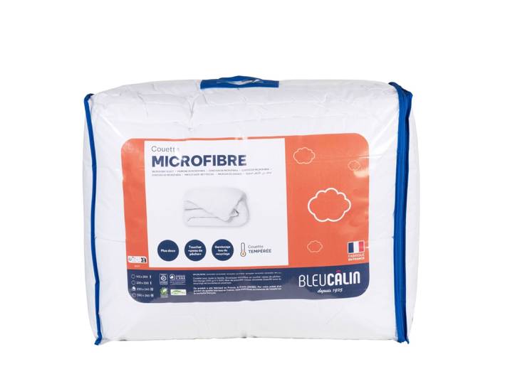 Bettdecke aus recyceltem Polyester, weiß 240x220cm