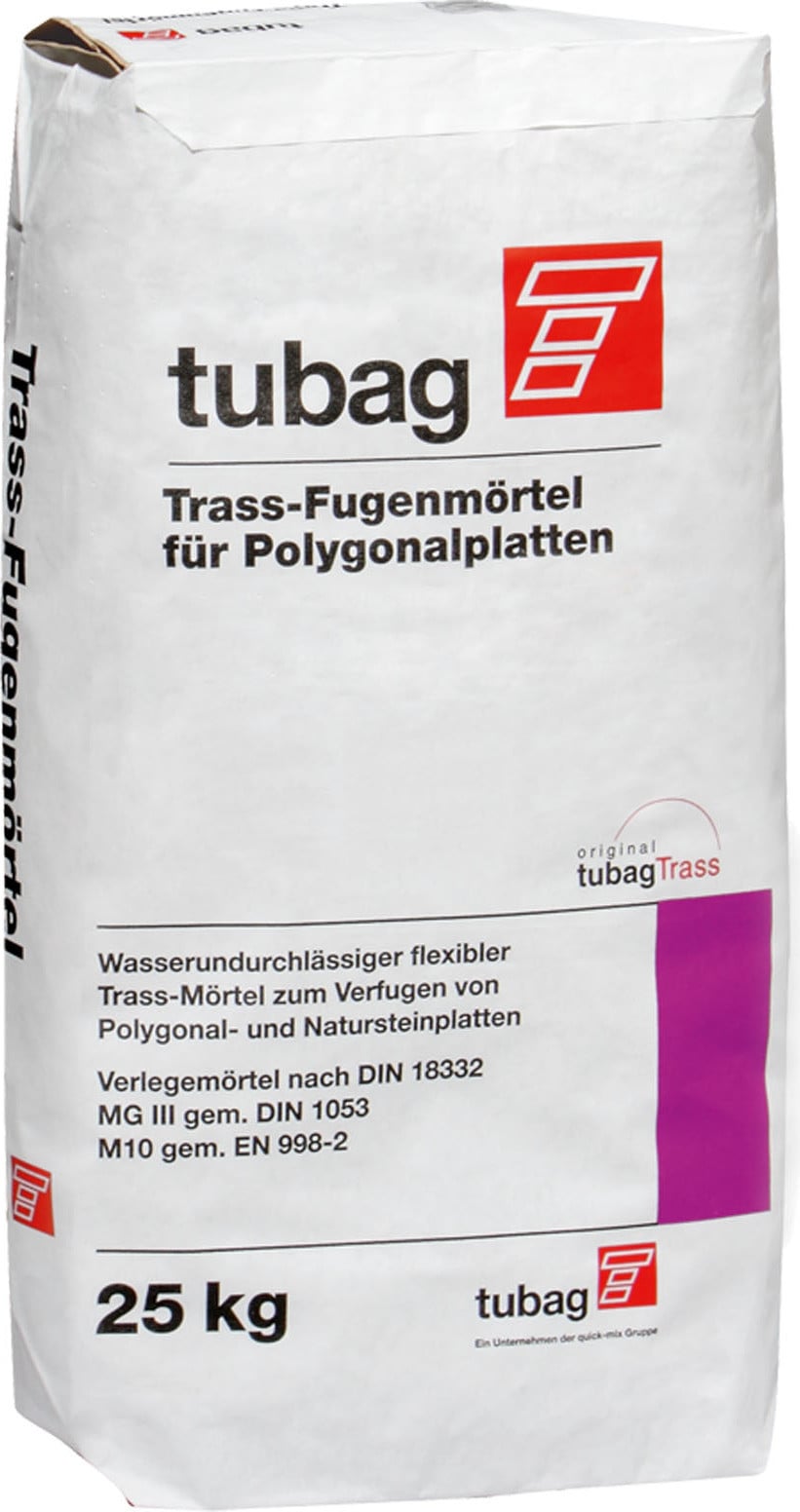 Sievert Baustoffe Trass-voegmortel voor polygonale tegels, 25 kg