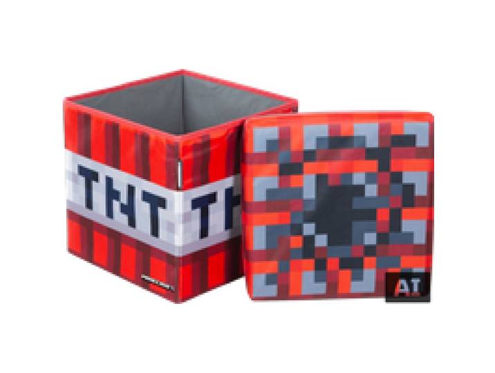 MINECRAFT Pouf coffre de rangement