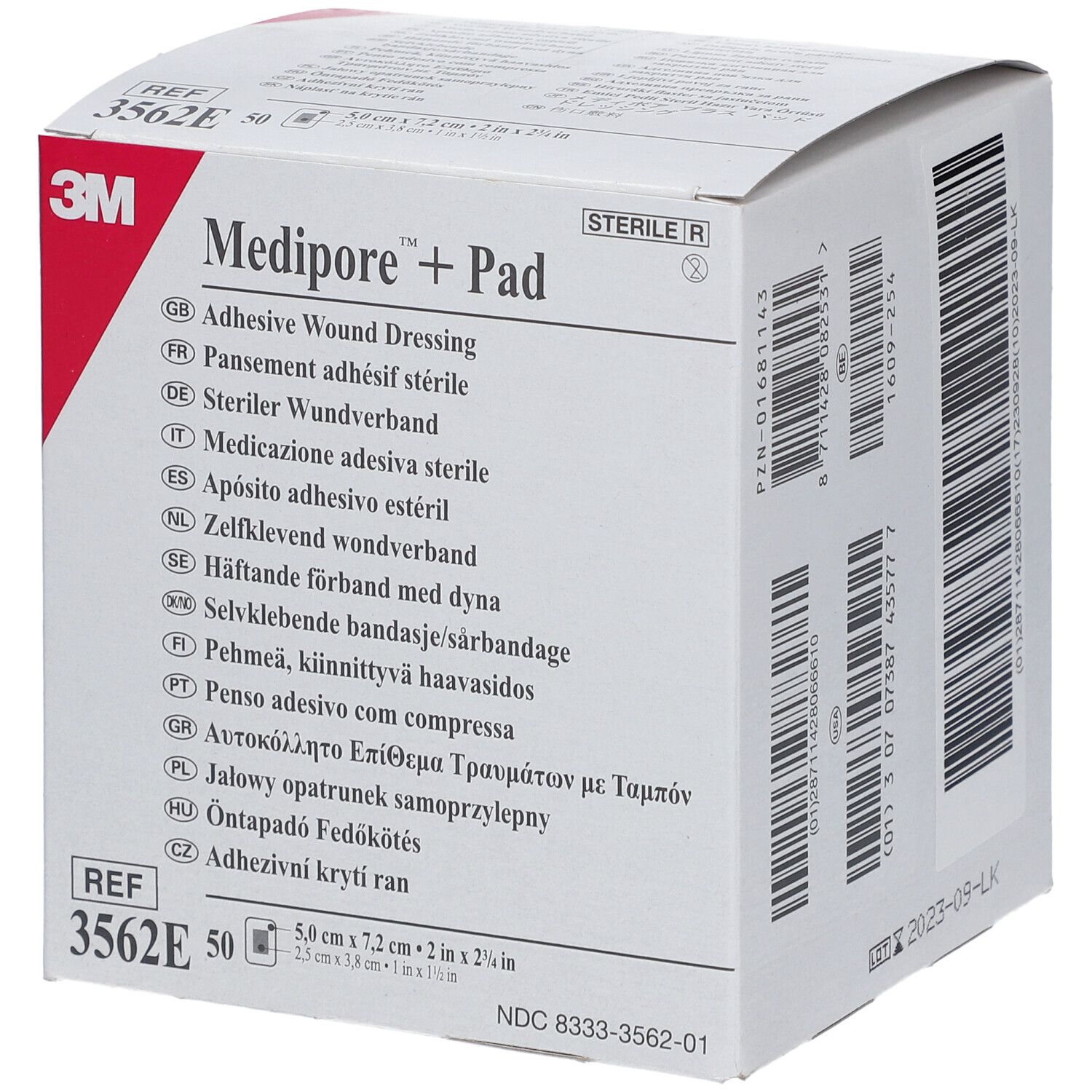 MEDIPORE+Pad steriler Wundverband 3562E 50 St Verband