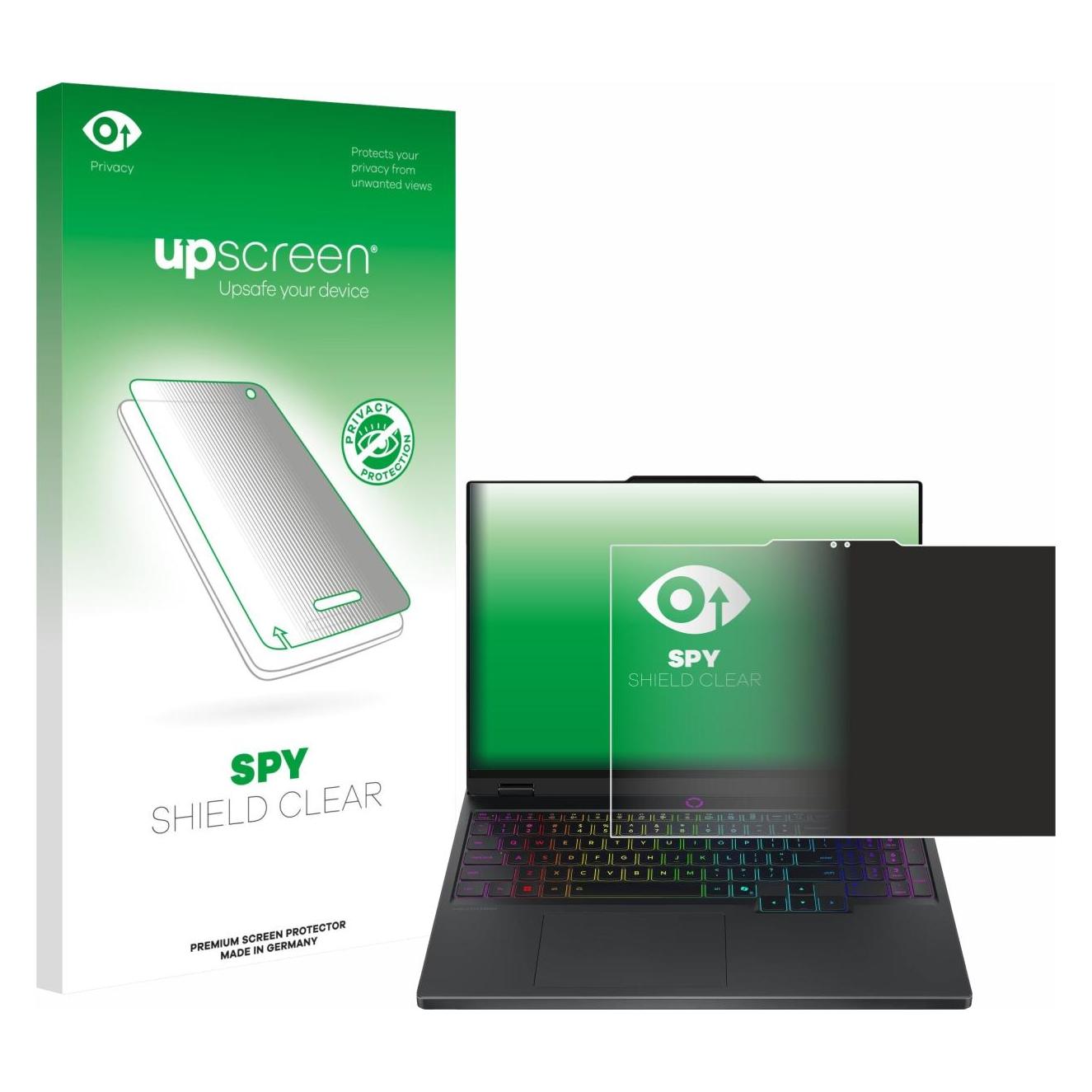 upscreen Sichtschutzfolie für Lenovo Legion 5 15IRX10 83LY Anti-Spy Privacy Folie Blaulicht-Schutz (15.60") (3560080)