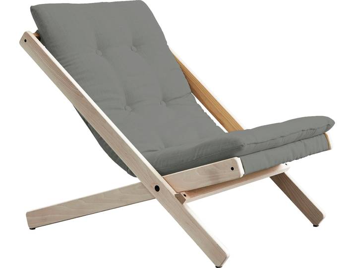 Klappstuhl KARUP DESIGN Boogie , grau (grau, natur), Stühle, Klappstuhl, Bezugsqualität 1