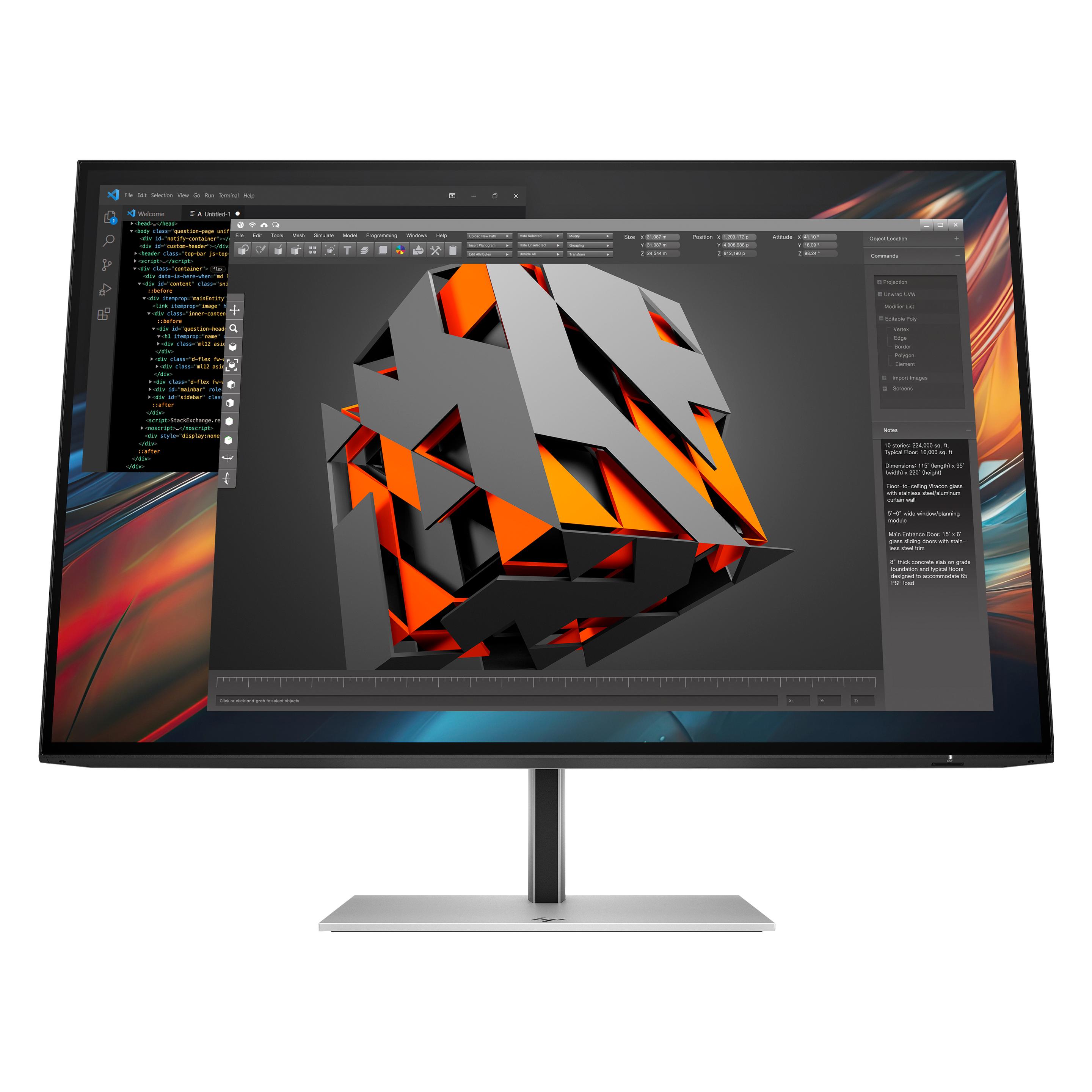 HP Series 7 Pro 724pu Docking Display (1920 x 1200 Pixel, 24") (8Y2F7AA)