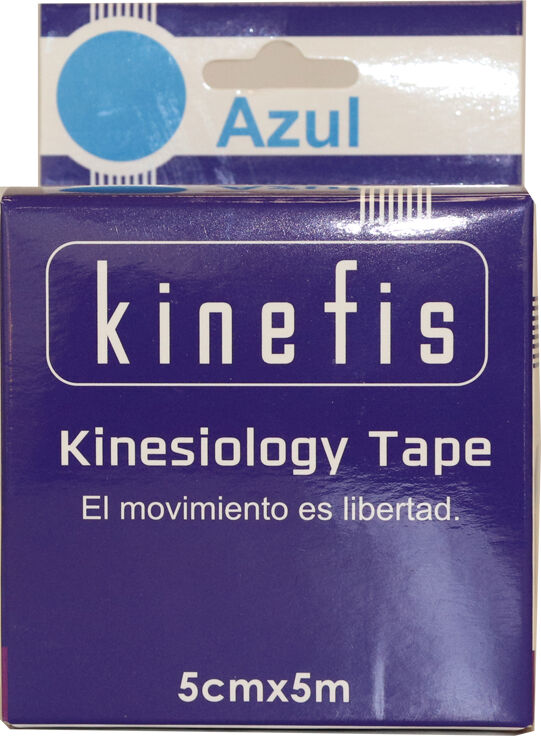 Banda Neuromuscular - Kinefis Kinesiology Tape Azul 5 cm x 5 metros