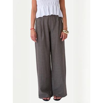 Chinos ITS MAY "ITS MAY Trouser Silvia", Damen, Gr. M, Normalgrößen, braun, Obermaterial: 100% Baumwolle, Hosen