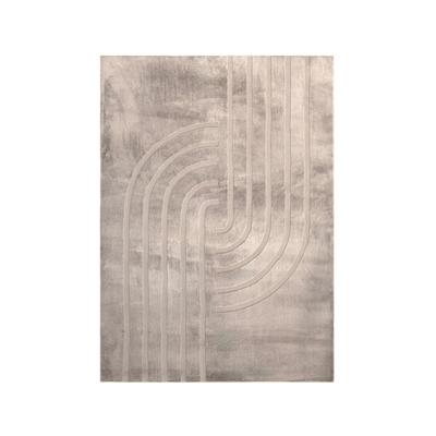 Teppich KAYOOM "Peace 725", beige (taupe), B:160cm H:22mm L:230cm, Polyester, Teppiche, Teppich, Kurzflor, Hochflor, Modernes Muster, Vegan, Fußbodenheizungsgeeignet