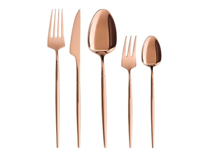 Besteck-Set Kupferfarben