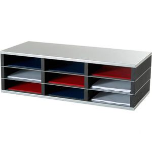 Paperflow Sortierstation SK133D1.35, A4, 9 Fächer, 3 Etagen, Metall / Kunststoff, schwarz
