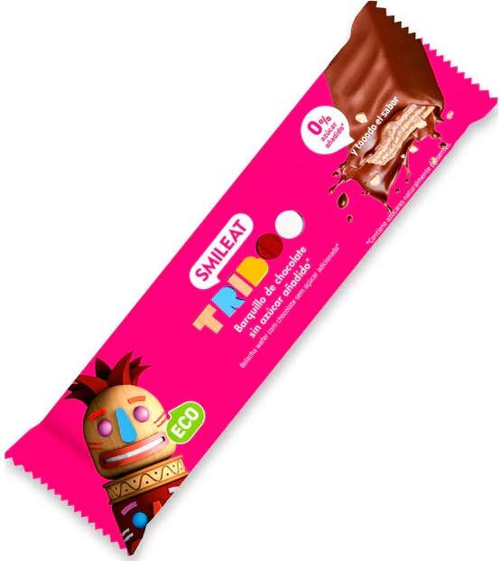 Smileat Triboo Barquillo Ecológico Recubierto de Chocolate 40 g