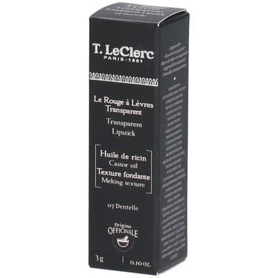 T.LeClerc Rouge A Levres Transparent - 07 Dentelle 3g 3 g Make up